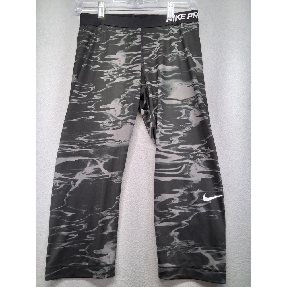 Nike Pro Compression Pants Men, Black/Gray, Dri -Fit Size Large